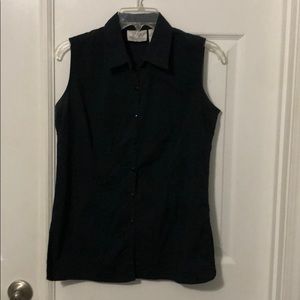 Sleeveless Button Down